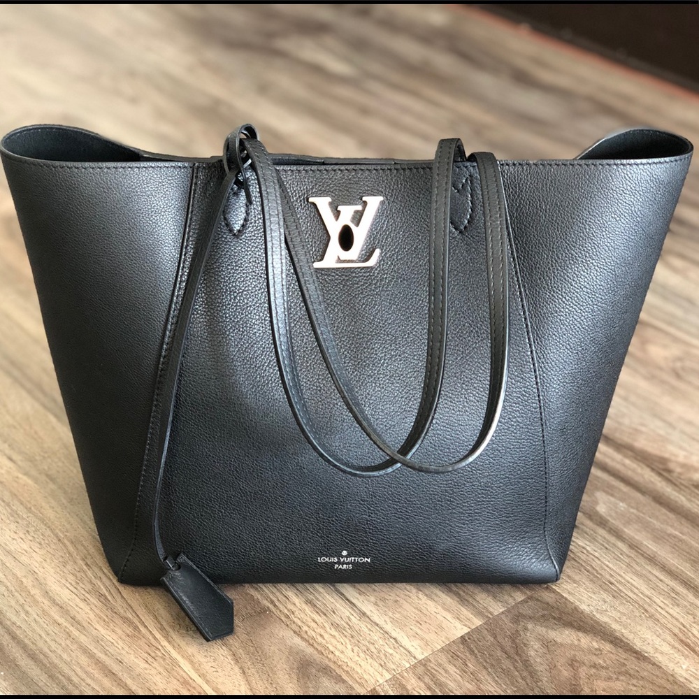 Louis Vuitton Lockme Cabas Tote Black